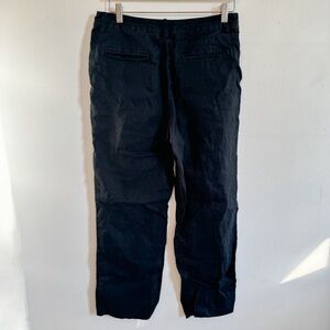 100% Linen L.L. Bean Black Pants